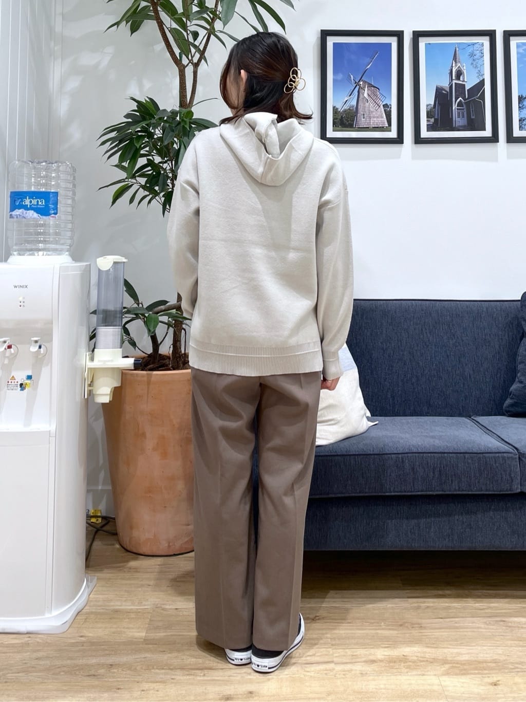 canaさんの「Dessin｜【撥水・2WAY】ミュラーダウンコートミドル丈」を使ったコーディネート