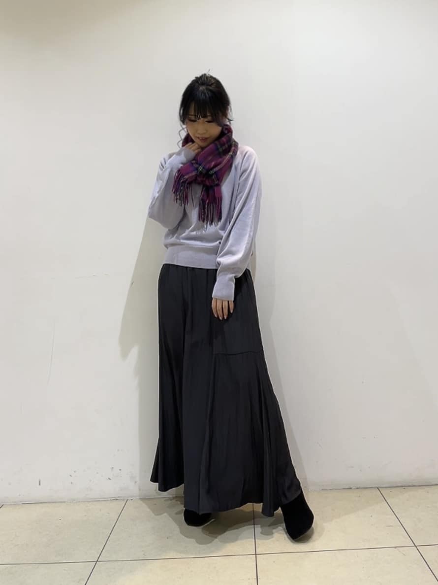 watanabeさんの「UNTITLED｜【8色展開／コンパクト丈】レーヨン混 コクーンニット」を使ったコーディネート