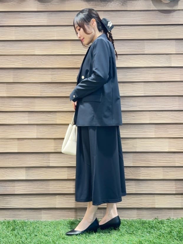 himiさんの「SHOO･LA･RUE｜【セットアップ可/S-LL/洗濯機可】マニッシュに決まる ダブルブレストジャケット」を使ったコーディネート