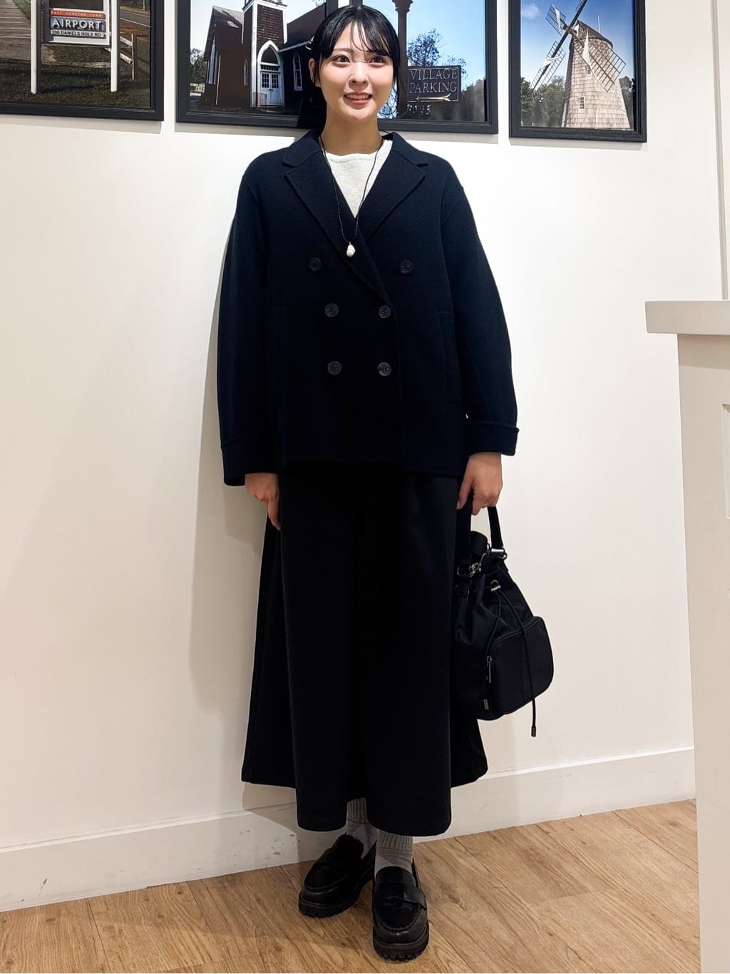 Ririkaさんの「Dessin｜【洗える】ウール混リバーメルトンコート」を使ったコーディネート