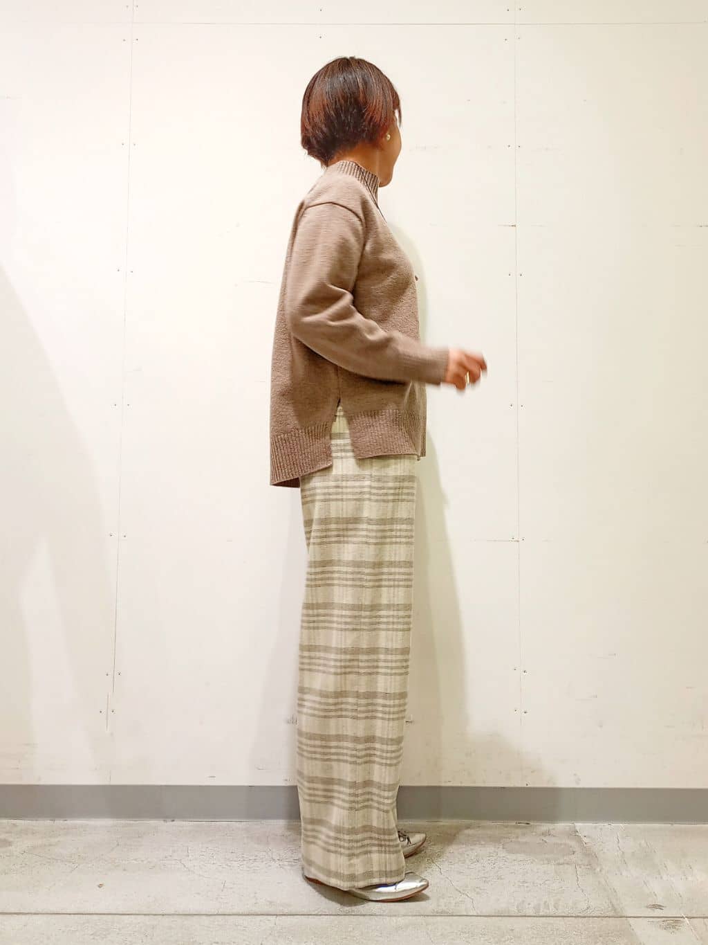 Kさんの「INDIVI｜【褒められパンツ／ウール混】ウォームウール ワイドパンツ」を使ったコーディネート