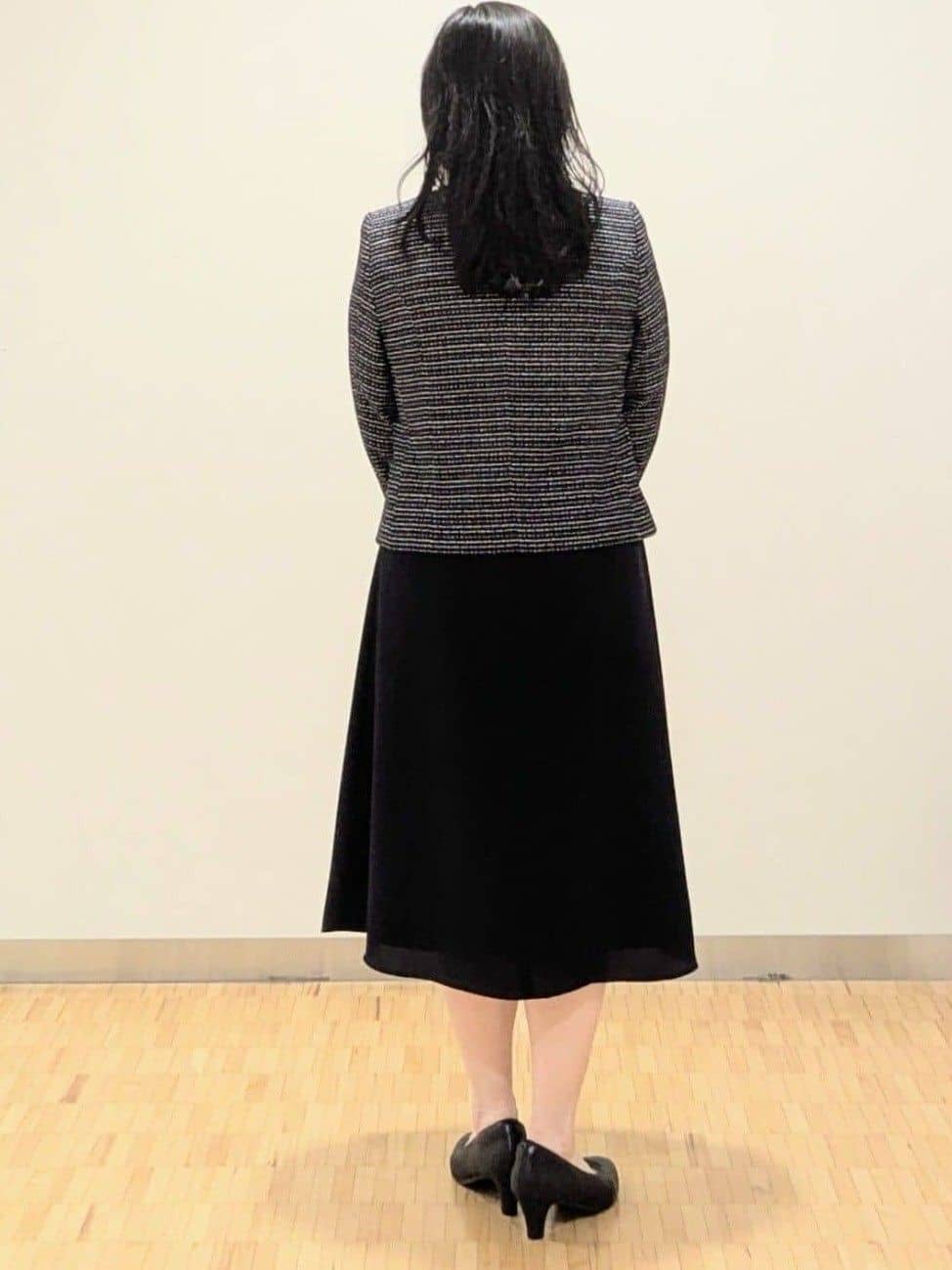 なおさんの「Reflect｜【SS-4Lサイズ／付属リボン】スリーブデザインジョーゼットワンピース」を使ったコーディネート