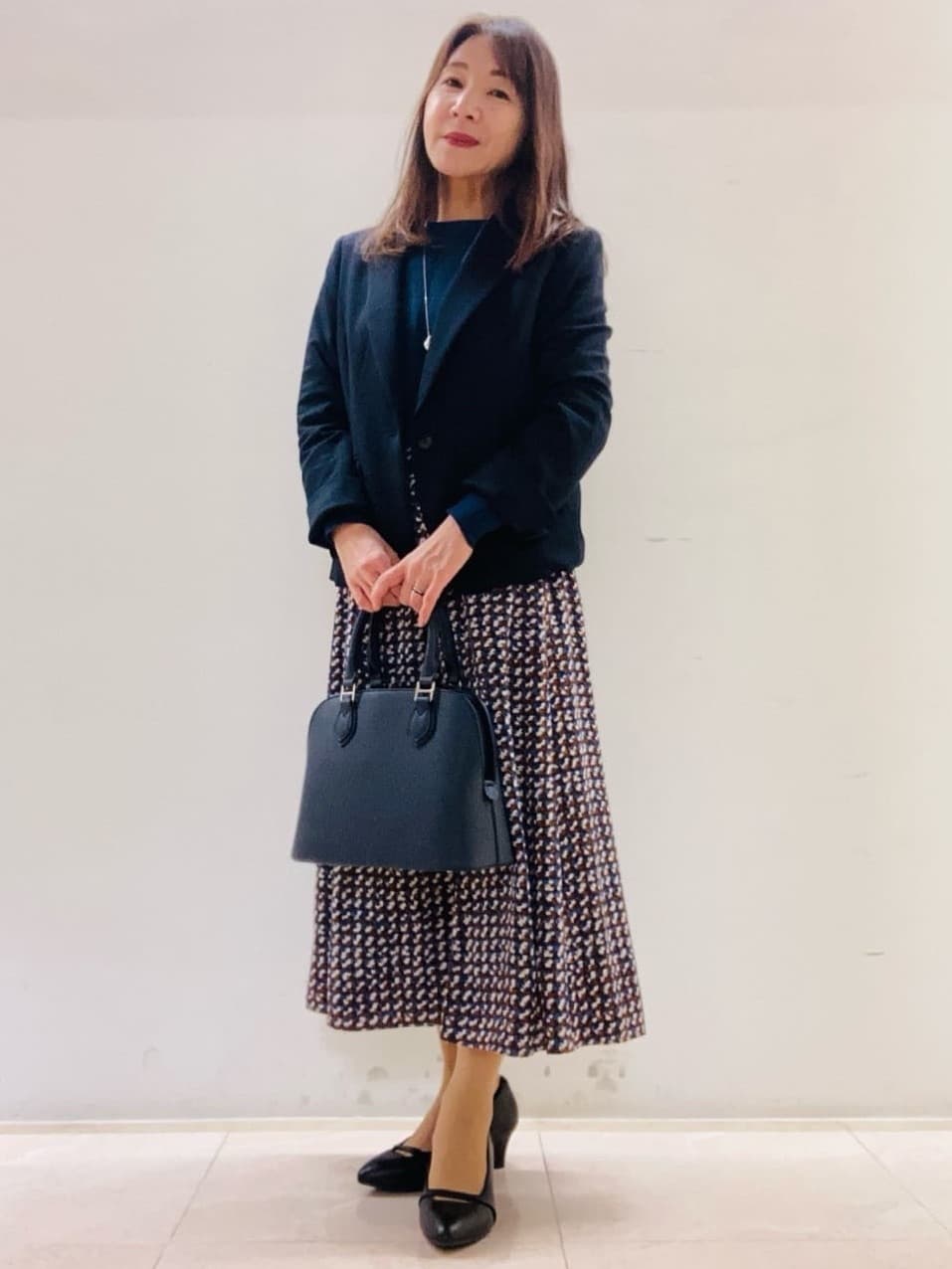 kurodaさんの「Reflect｜【選べる8色／スカートにもパンツにも◎】ウール混ボートネックニット」を使ったコーディネート