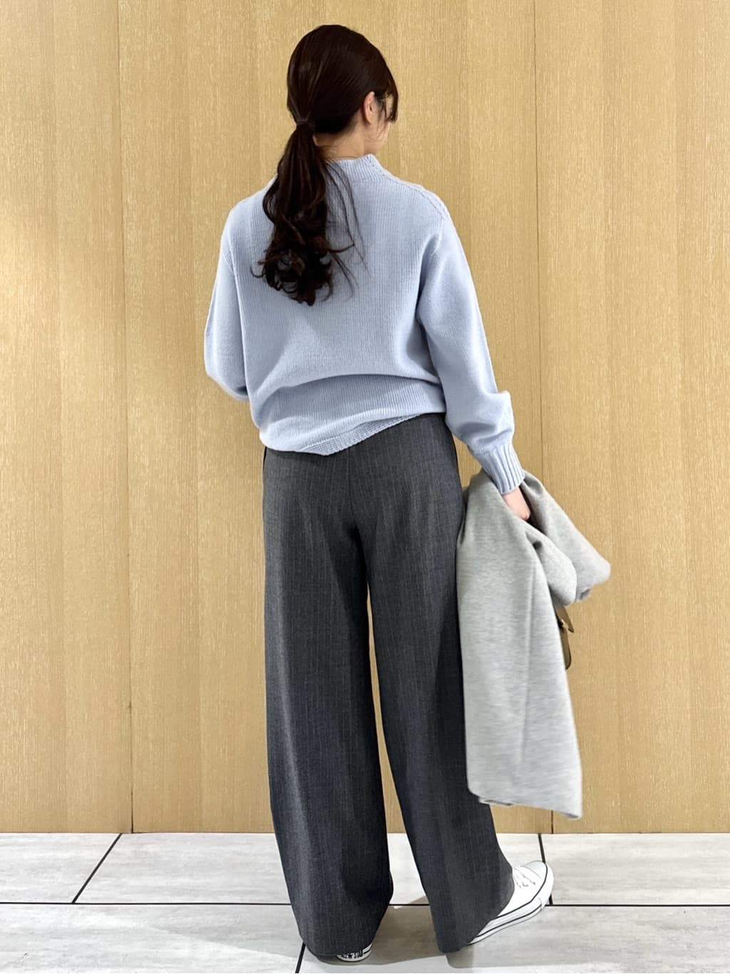 nanaさんの「UNTITLED｜【洗える】スポンディッシュ ボトルネックニット」を使ったコーディネート