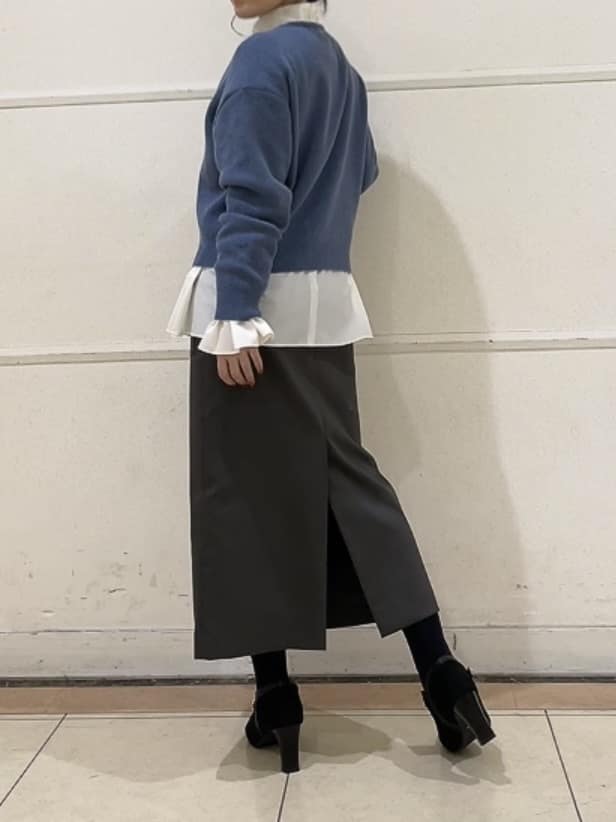 watanabeさんの「UNTITLED｜【ゆったりサイズ／着丈短め】ジップニットカーディガン」を使ったコーディネート