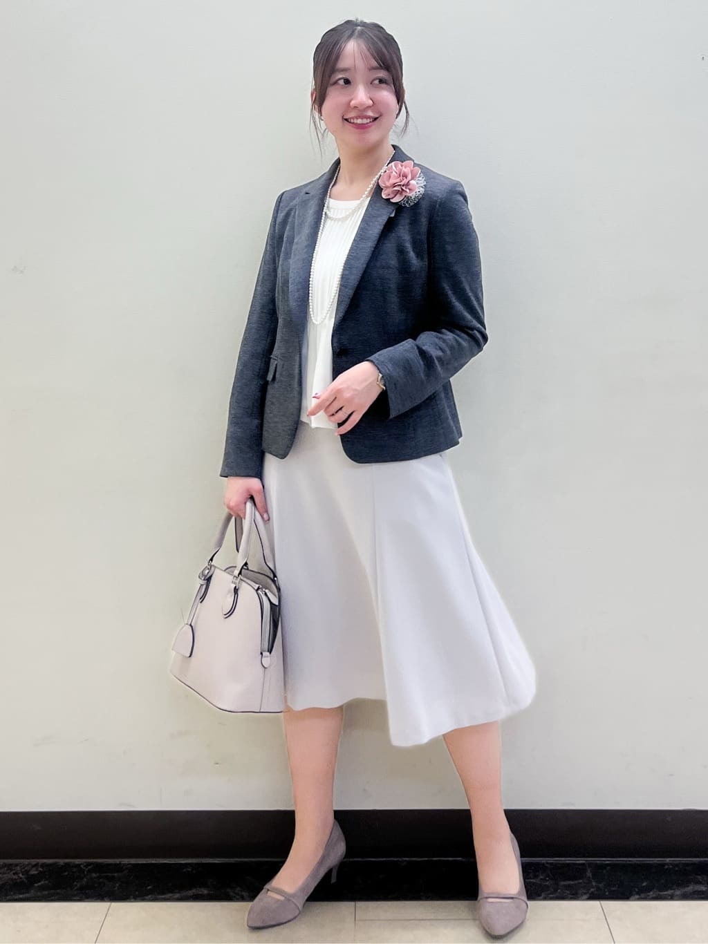 mikikoさんの「Reflect｜【SS-4Lサイズ】ピンタック&times;スカラレースブラウス」を使ったコーディネート