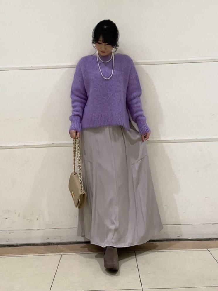 watanabeさんの「UNTITLED｜【ゆったり】アルパカ混シャギーニット」を使ったコーディネート