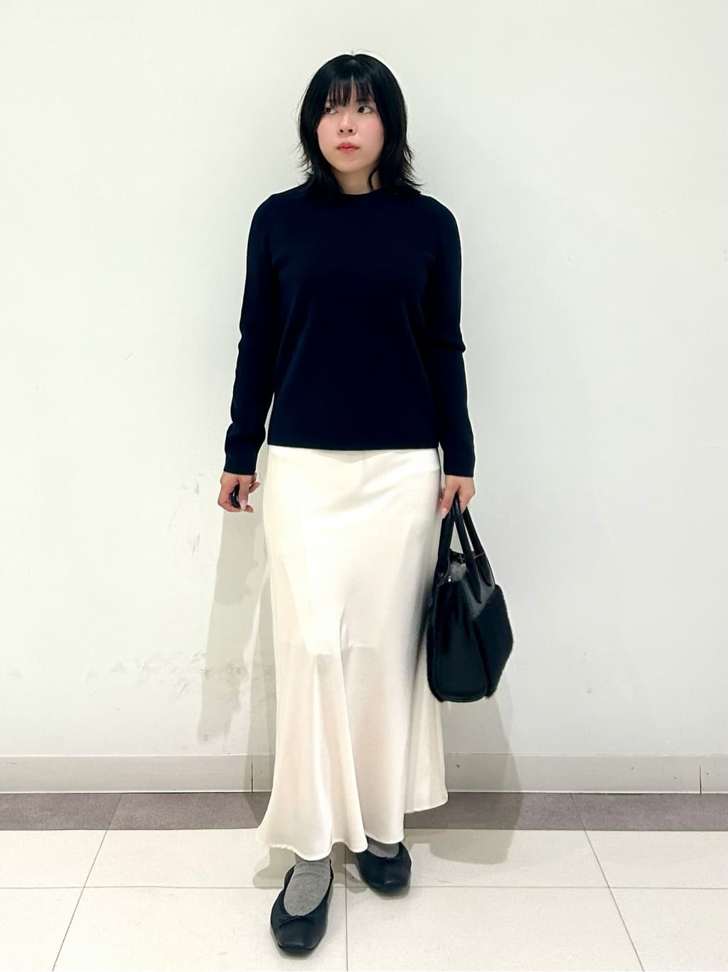 とりみさんの「DRESSTERIOR｜◆ソフトレザーバレエシューズ」を使ったコーディネート