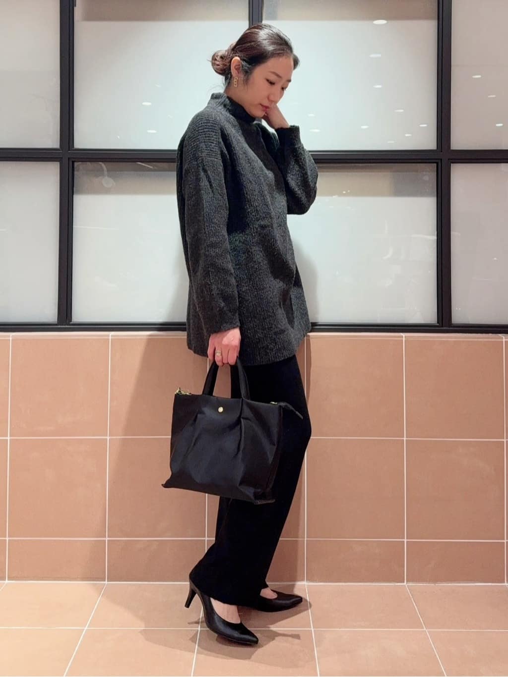 kaoriさんの「ESPERANZA｜◆【晴雨兼用/12時間パンプス】約7.5cm 歩きやすくて疲れにくい」を使ったコーディネート