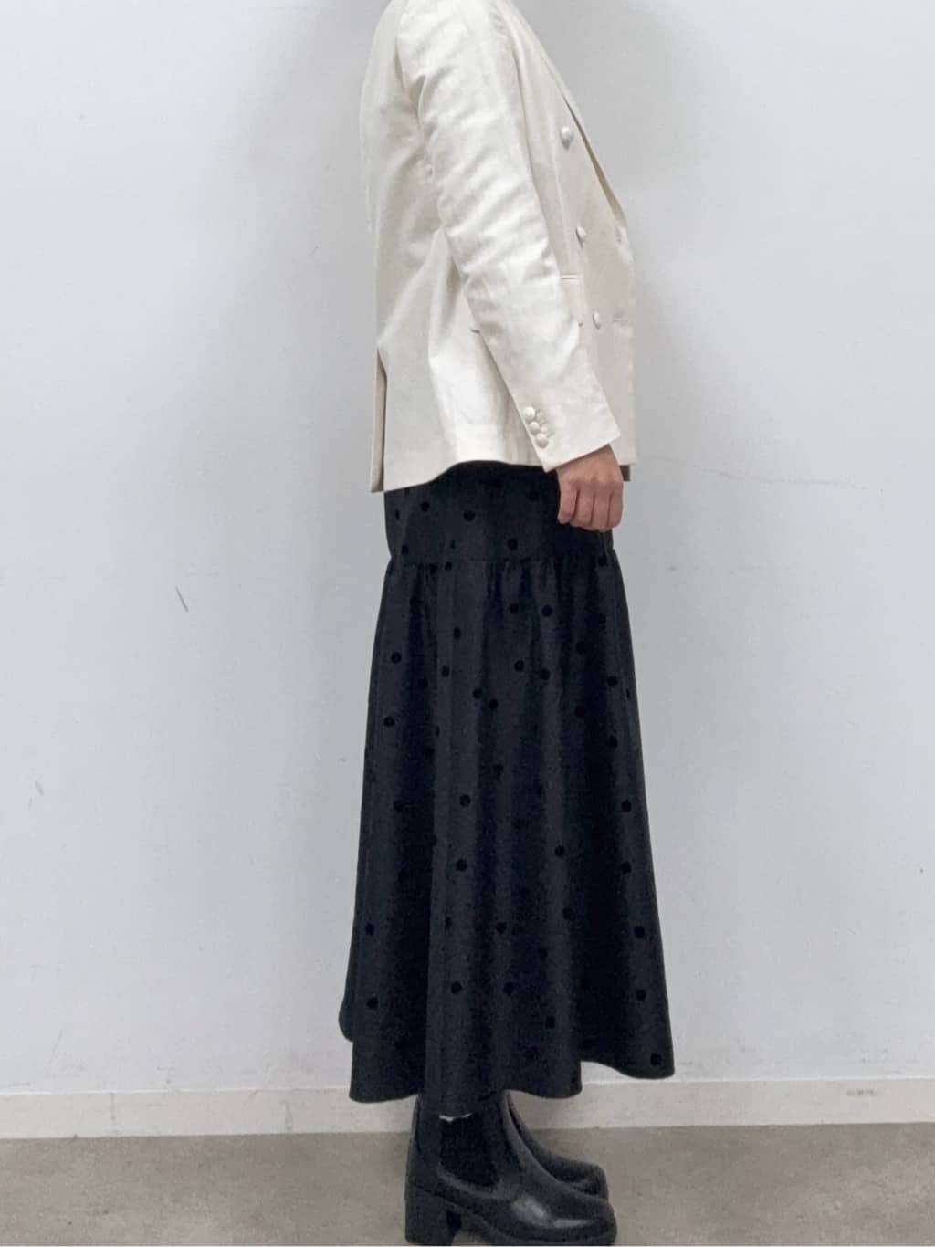BUNさんの「DRESSTERIOR｜【セットアップ可】リネンブレンドダブルブレストジャケット」を使ったコーディネート