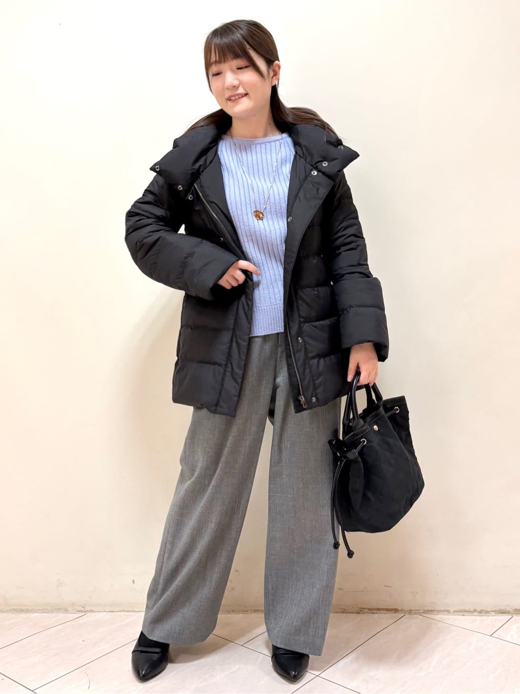 mikiさんの「Reflect｜【SS-4Lサイズ】フーデッドミドルダウンコート」を使ったコーディネート