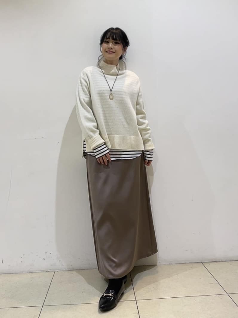 watanabeさんの「UNTITLED｜【8色展開/洗える】ウールカシミヤ ハイネックニット」を使ったコーディネート