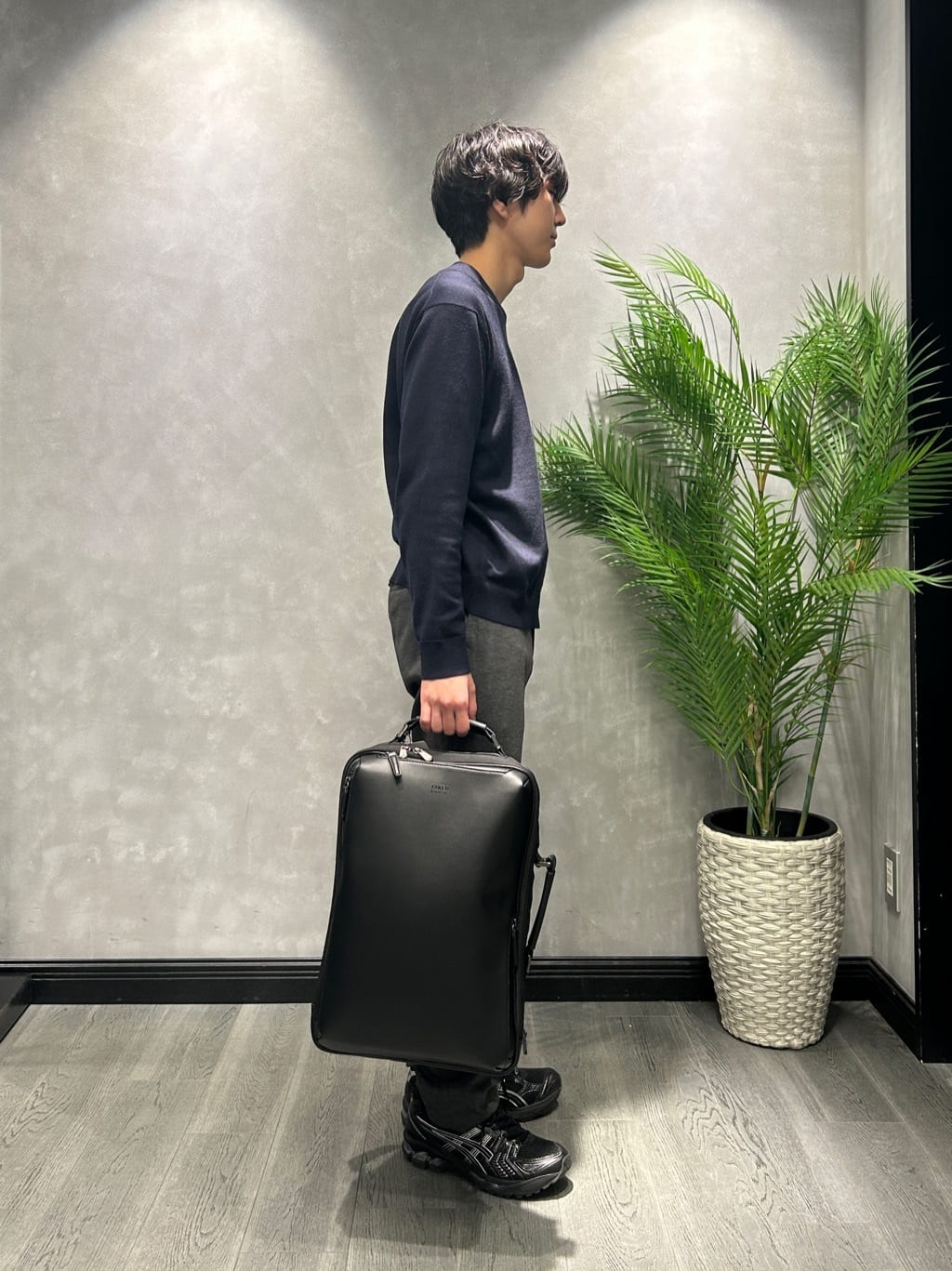 ruiさんの「TAKEO KIKUCHI｜【Sサイズ～】アンチピリング テーラードネック ニット」を使ったコーディネート