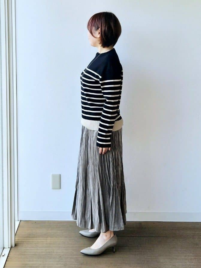 やじまさんの「UNTITLED｜【洗える】モックネックミラノリブニット」を使ったコーディネート