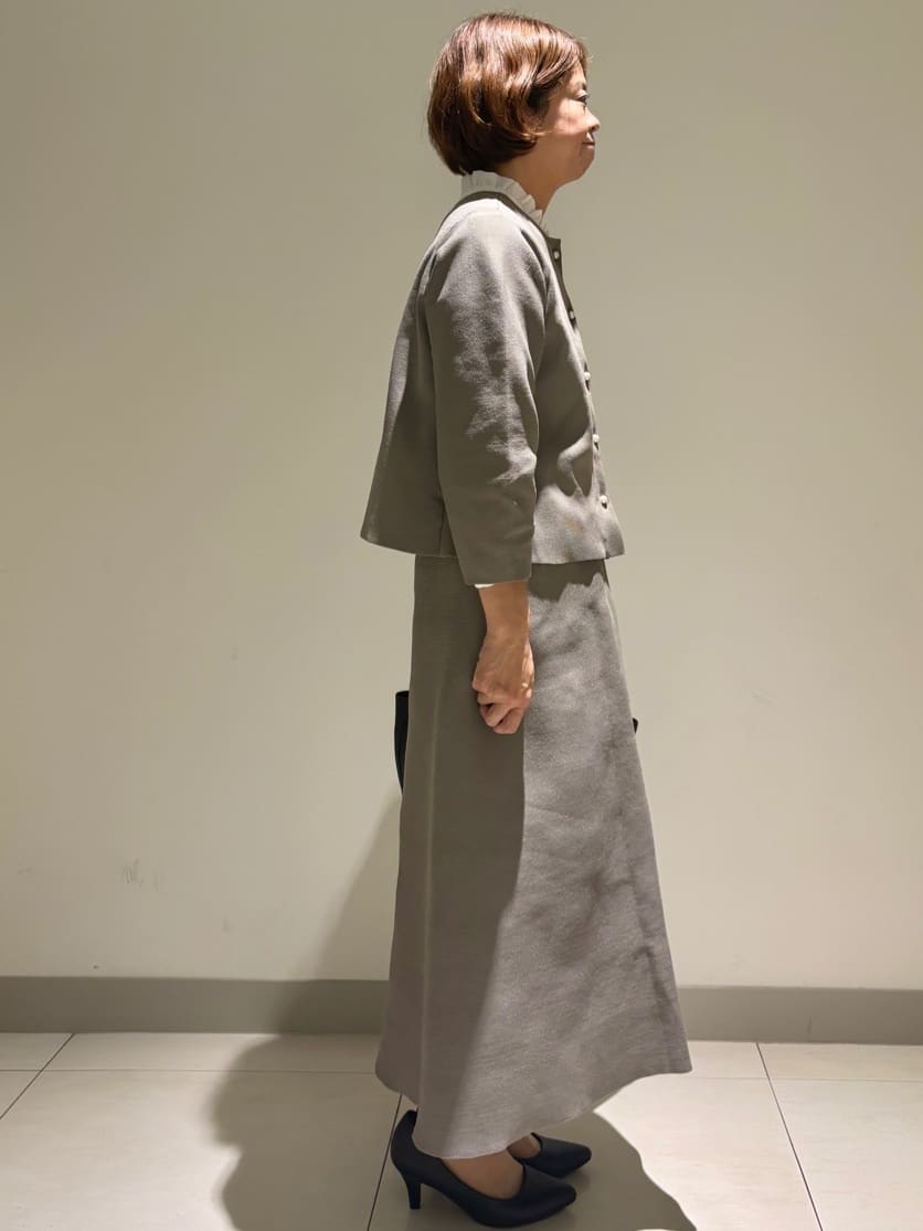 Haruさんの「Dessin｜【入卒/セレモニー/単品使い2WAY可能】ニットセットアップ」を使ったコーディネート