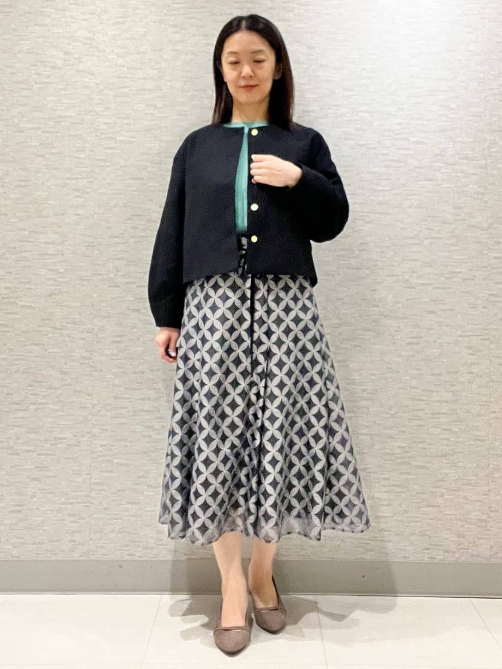 marikoさんの「Reflect｜【着映え◎／アームホールゆったり】グレンチェックジャコット」を使ったコーディネート