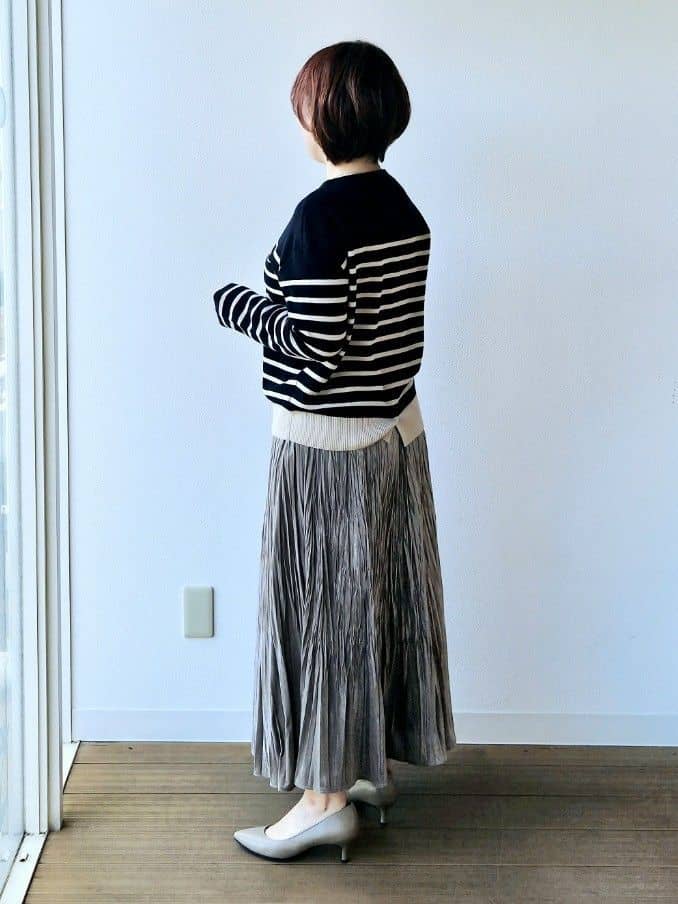 やじまさんの「UNTITLED｜【洗える】モックネックミラノリブニット」を使ったコーディネート