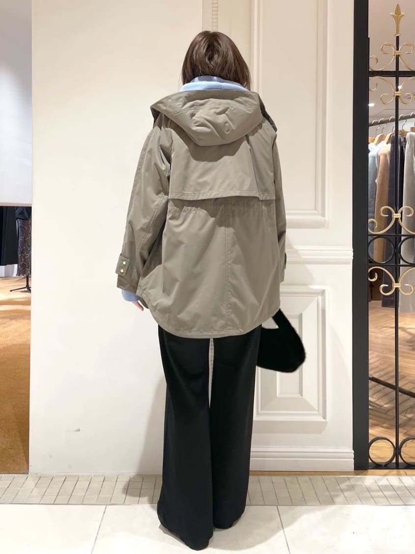 makiさんの「DRESSTERIOR｜カシミヤブレンドフードニット」を使ったコーディネート