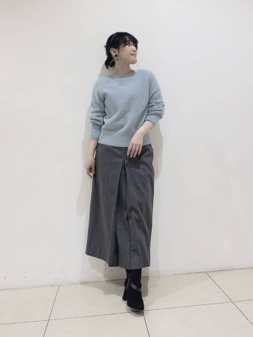 watanabeさんの「UNTITLED｜【ふわふわニット/前後2WAY】フォックスカシミヤカーディガン」を使ったコーディネート