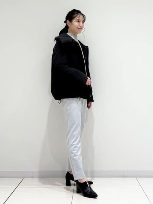 kayoさんの「INDIVI｜【カシミヤ混】ミドルゲージ ハイネックニット」を使ったコーディネート