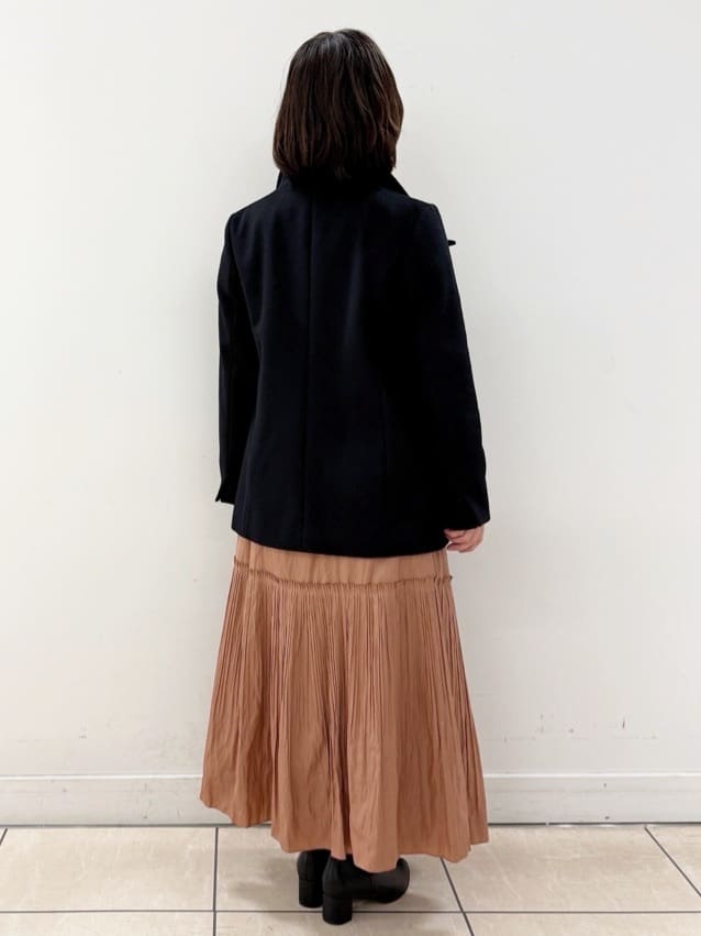KIKIさんの「Reflect｜【SS-4Lサイズ／衿が顔に当たらない◎】スタンドネックミドルコート」を使ったコーディネート