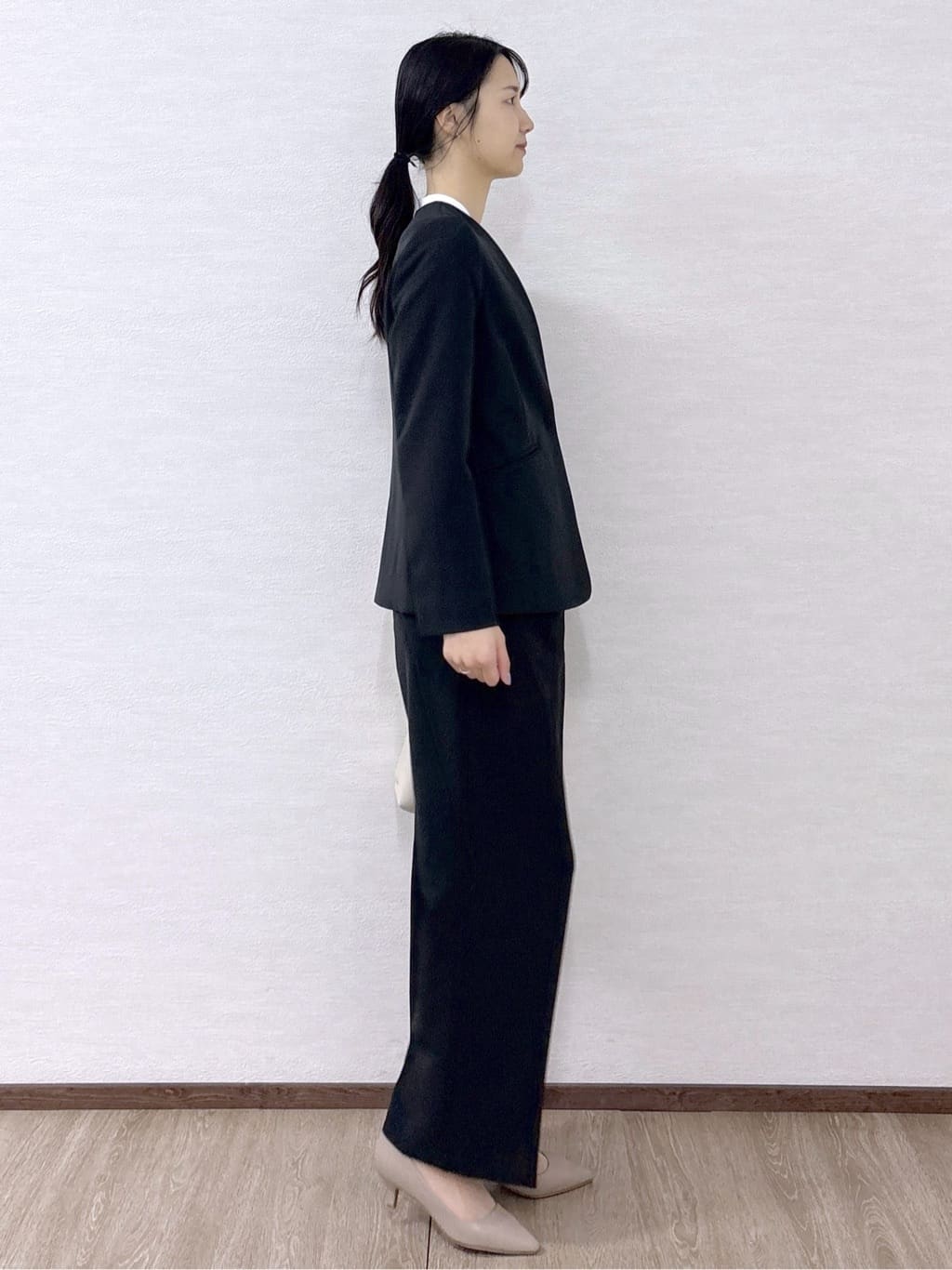 sachikoさんの「OPAQUE.CLIP｜《通勤／セットアップ対応》 Vネックジャケット／ダブルクロス【洗濯機OK】」を使ったコーディネート