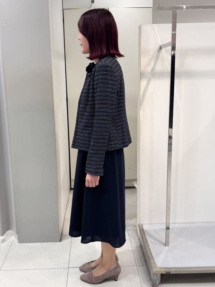 yuiさんの「Reflect｜【SS-4Lサイズ／付属リボン】スリーブデザインジョーゼットワンピース」を使ったコーディネート