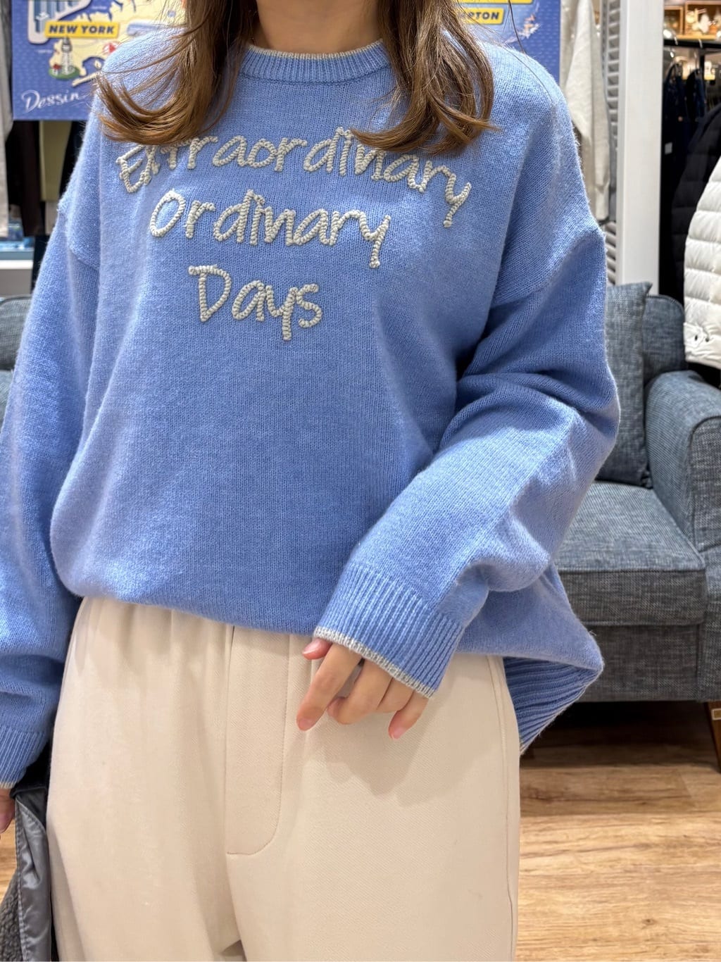 yuinaさんの「Dessin｜【ユニセックス/洗える】スウェットライクワイドパンツ」を使ったコーディネート