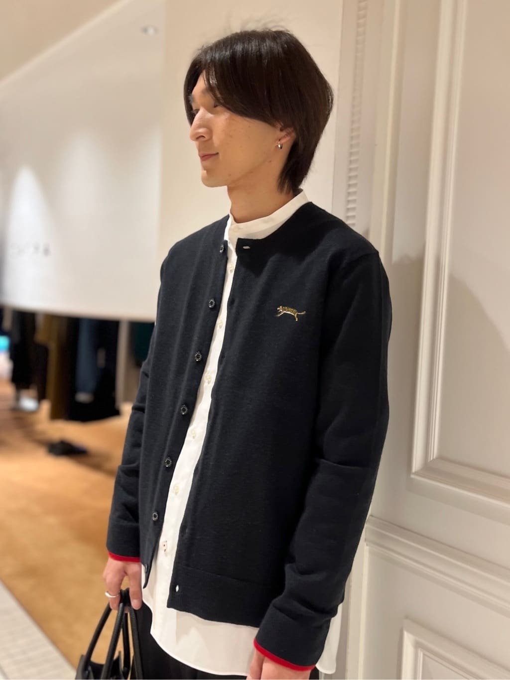 Watanabeさんの「DRESSTERIOR｜200双糸 バンドカラーシャツ」を使ったコーディネート