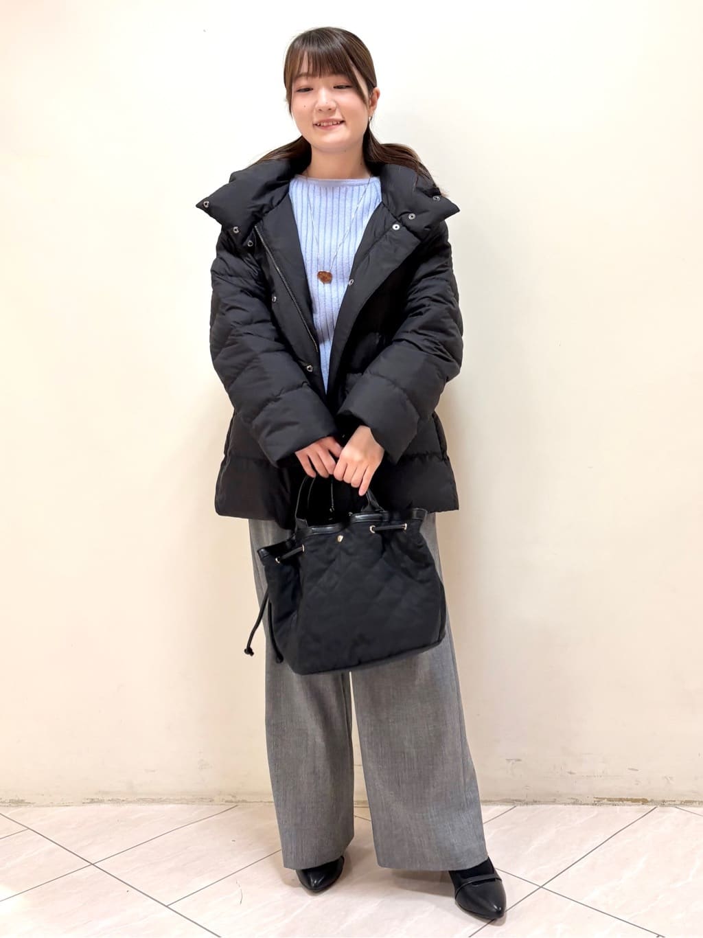mikiさんの「Reflect｜【SS-4Lサイズ】フーデッドミドルダウンコート」を使ったコーディネート