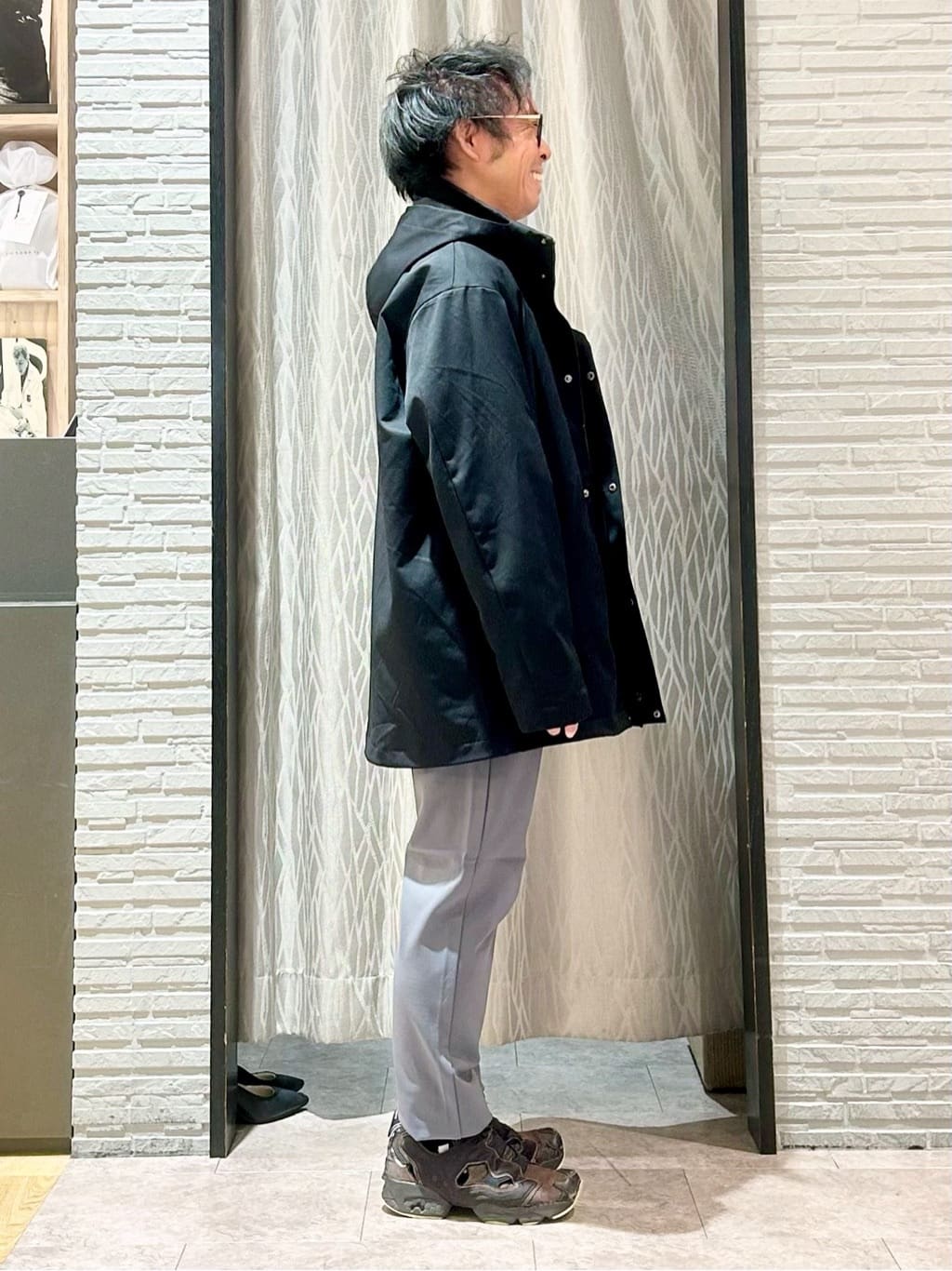 KENJI Iさんの「THE SHOP TK｜【3WAY】中綿ライナー付き カルゼコート　洗濯機OK/ON・OFF対応」を使ったコーディネート
