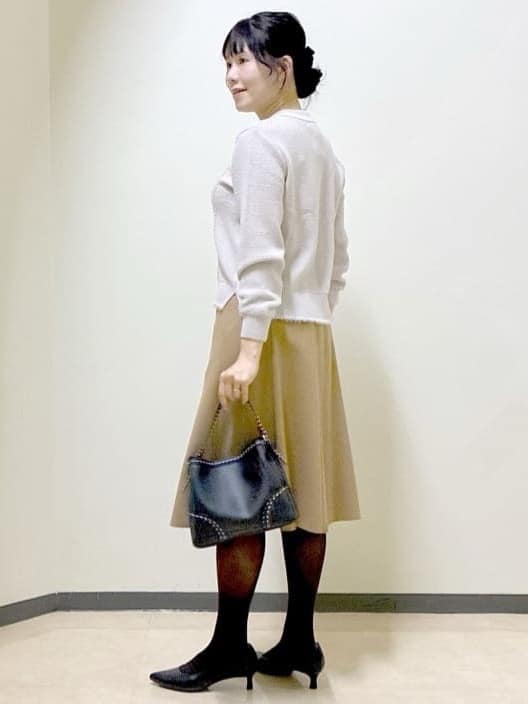 beni_gingerさんの「Reflect｜【ほんのりラメ感◎】ケーブル柄ニット」を使ったコーディネート