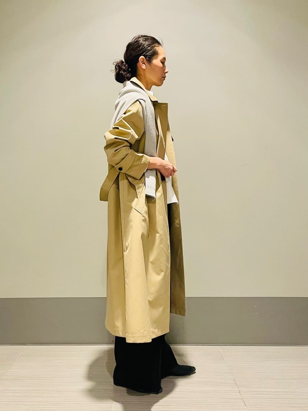 Annさんの「DRESSTERIOR｜【ウォッシャブル/美シルエット】ライトトレンチコート」を使ったコーディネート