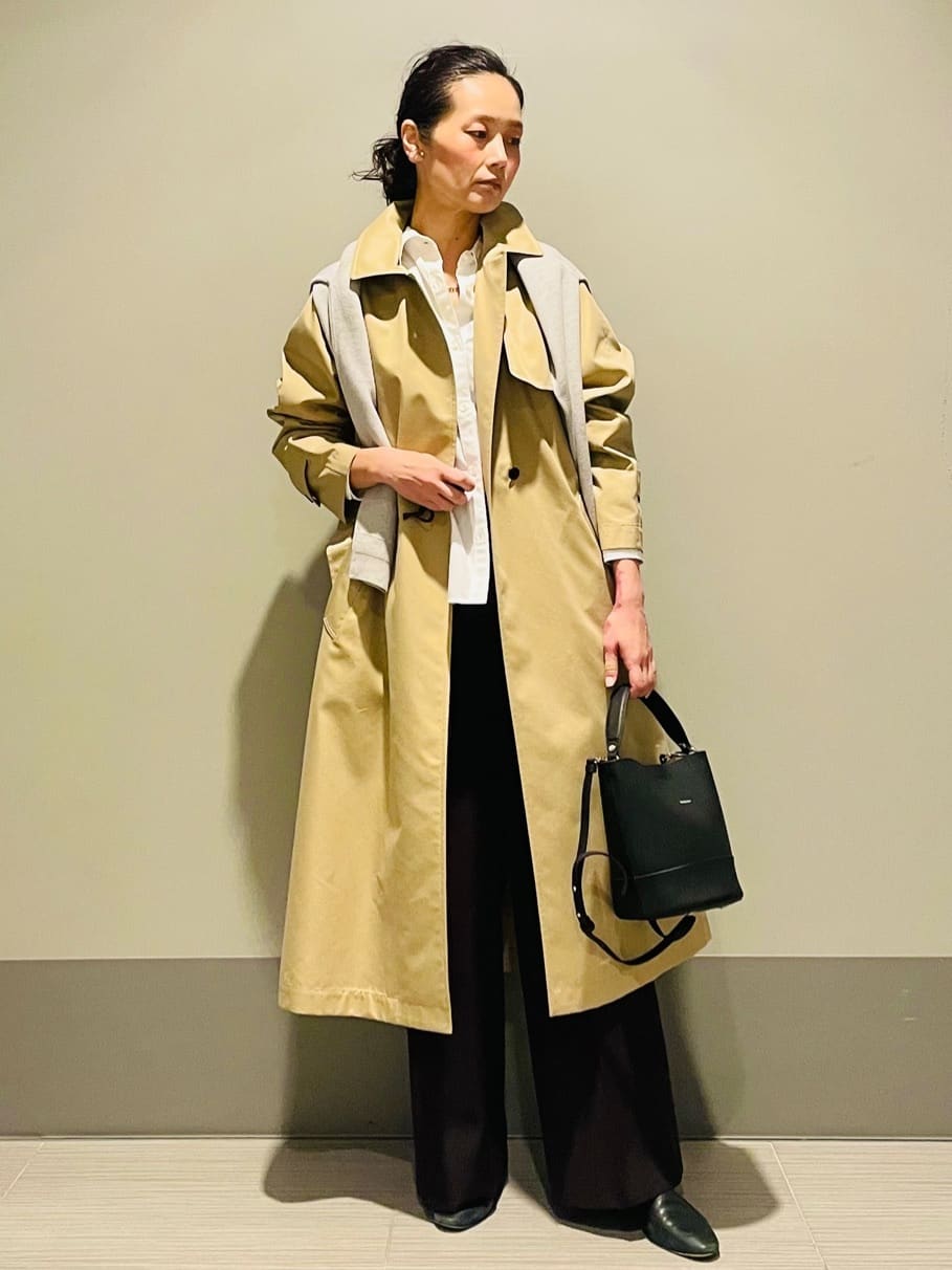 Annさんの「DRESSTERIOR｜【ウォッシャブル/美シルエット】ライトトレンチコート」を使ったコーディネート
