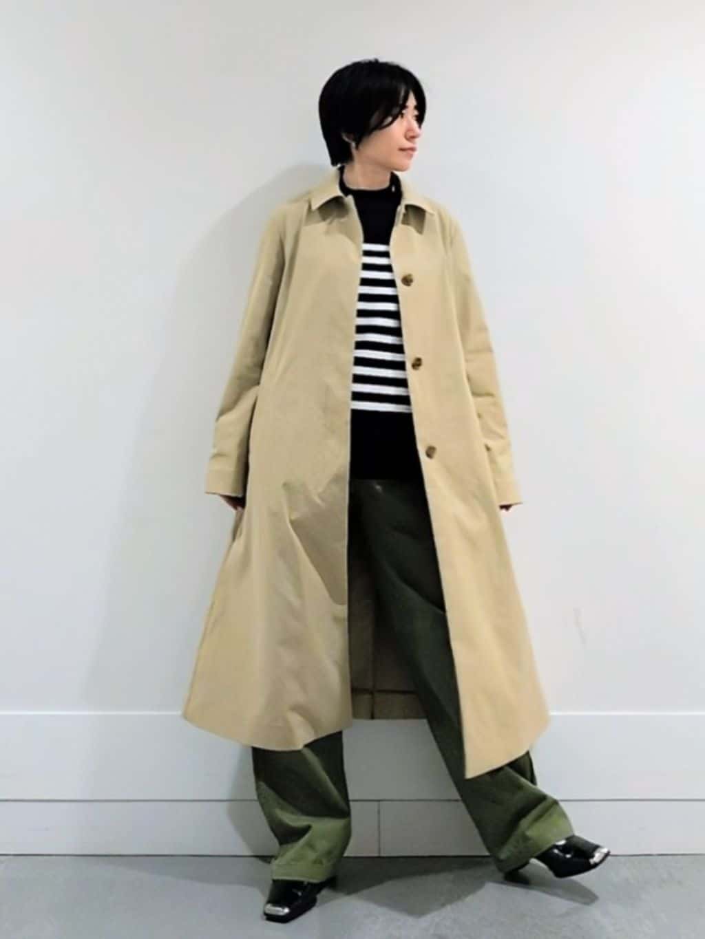 ミズタさんの「UNTITLED｜◆【はっ水/洗える】タスランステンカラーコート」を使ったコーディネート