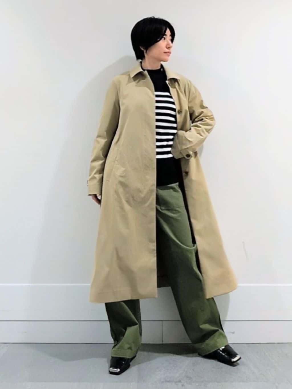 ミズタさんの「UNTITLED｜◆【はっ水/洗える】タスランステンカラーコート」を使ったコーディネート