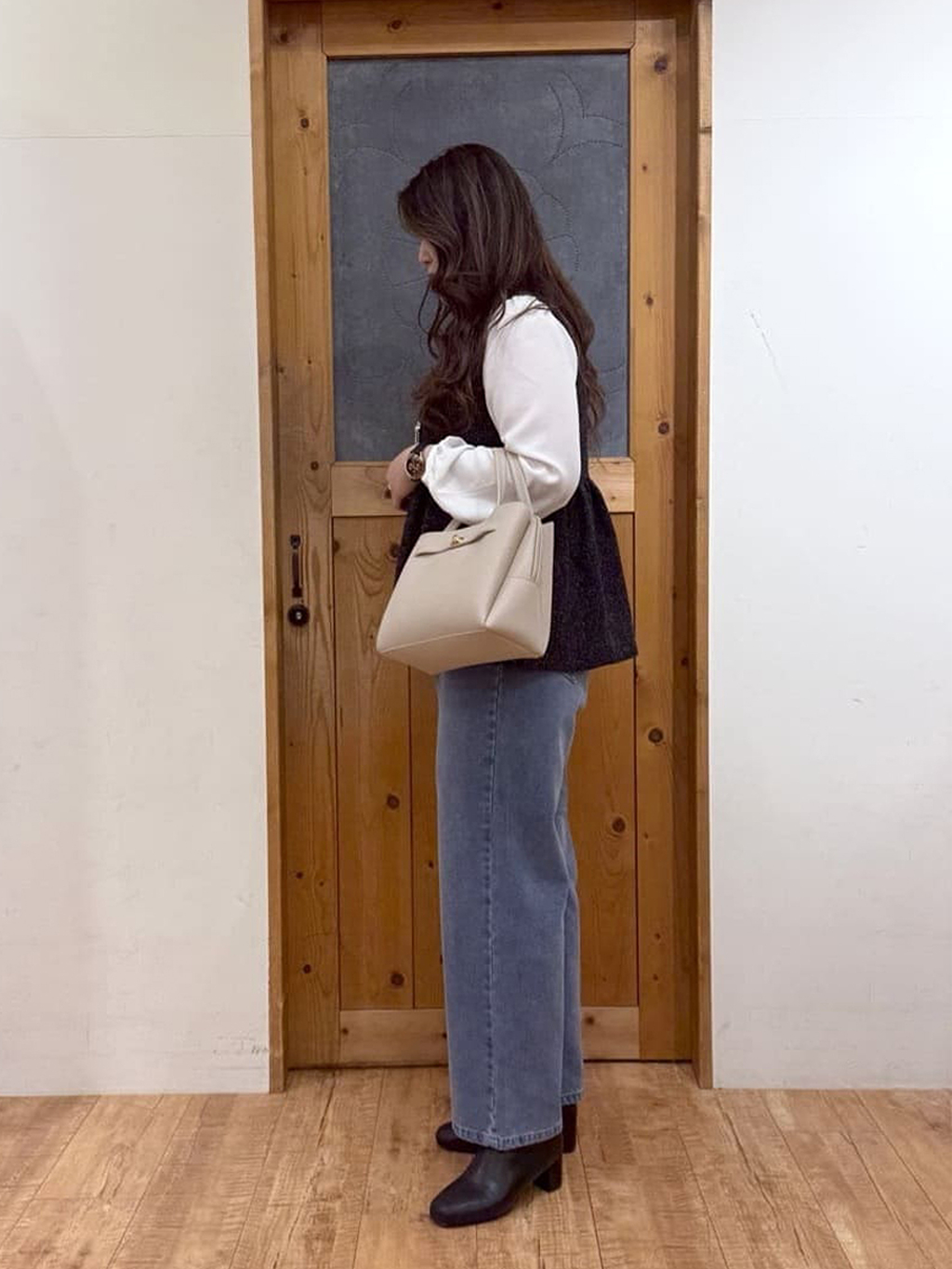 Ayana.さんの「SHOO･LA･RUE｜【2WAY】上品きれい 金具ベルトトートバッグ」を使ったコーディネート
