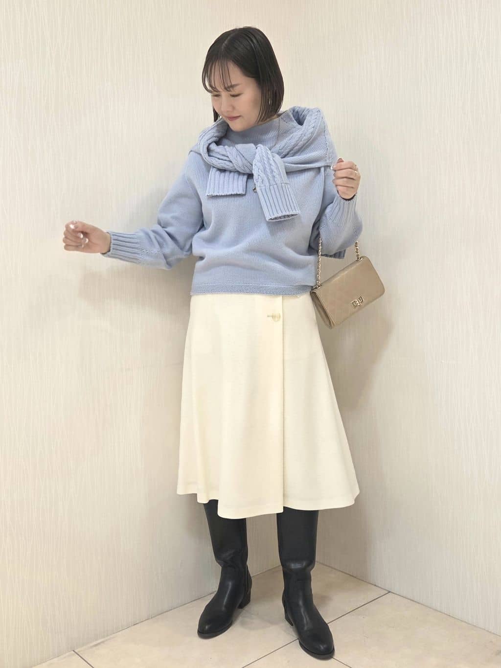naokoさんの「UNTITLED｜【はっ水機能/フード取り外し可/防寒】ロングダウンコート」を使ったコーディネート