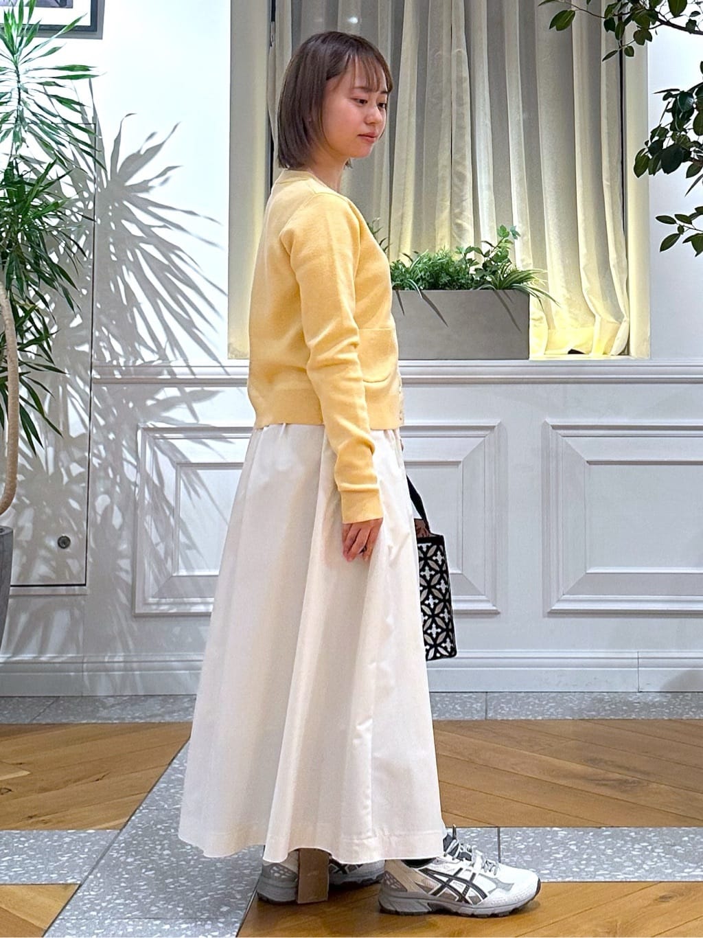 なべこさんの「DRESSTERIOR｜◆ウォッシャブルコットンカシミヤカーディガン」を使ったコーディネート