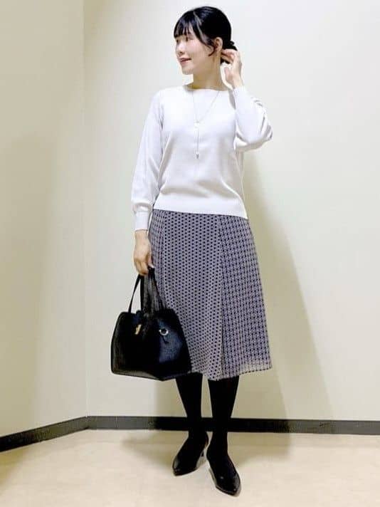  beni_gingerさんの「Reflect｜【選べる6色／長く着られる◎】ボートネックニット」を使ったコーディネート