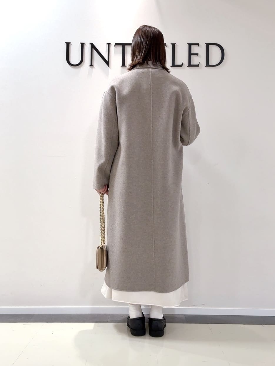 YUIさんの「UNTITLED｜【ロング丈/軽やか】テーラード　リバーコート」を使ったコーディネート