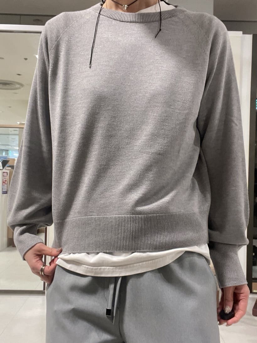 IWAMOさんの「UNTITLED｜【8色展開／コンパクト丈】レーヨン混 コクーンニット」を使ったコーディネート