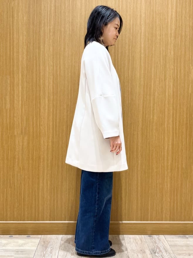aさんの「OPAQUE.CLIP｜フォルムスリーブミドルコート【洗濯機OK】」を使ったコーディネート