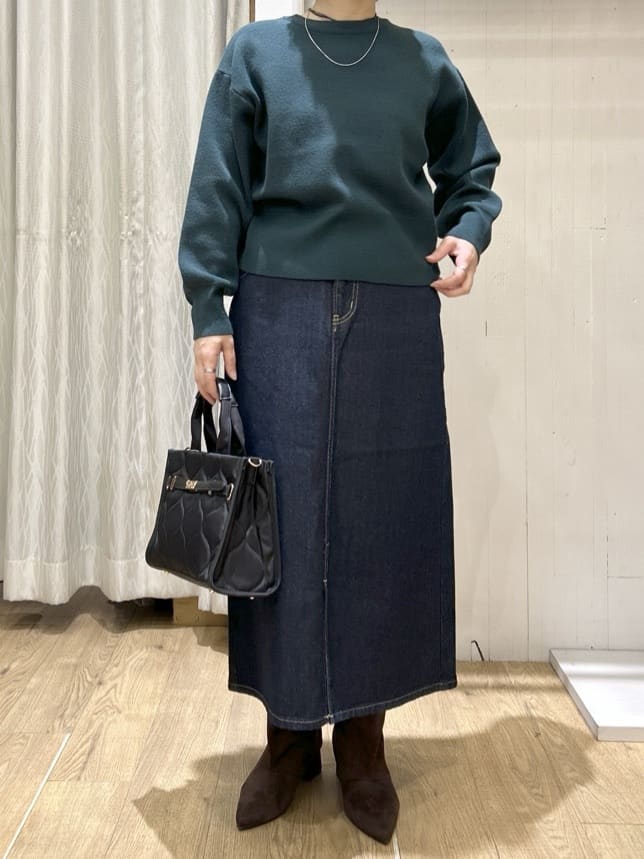 ga_riさんの「THE SHOP TK｜【前後2WAY】ニットセットアップ」を使ったコーディネート