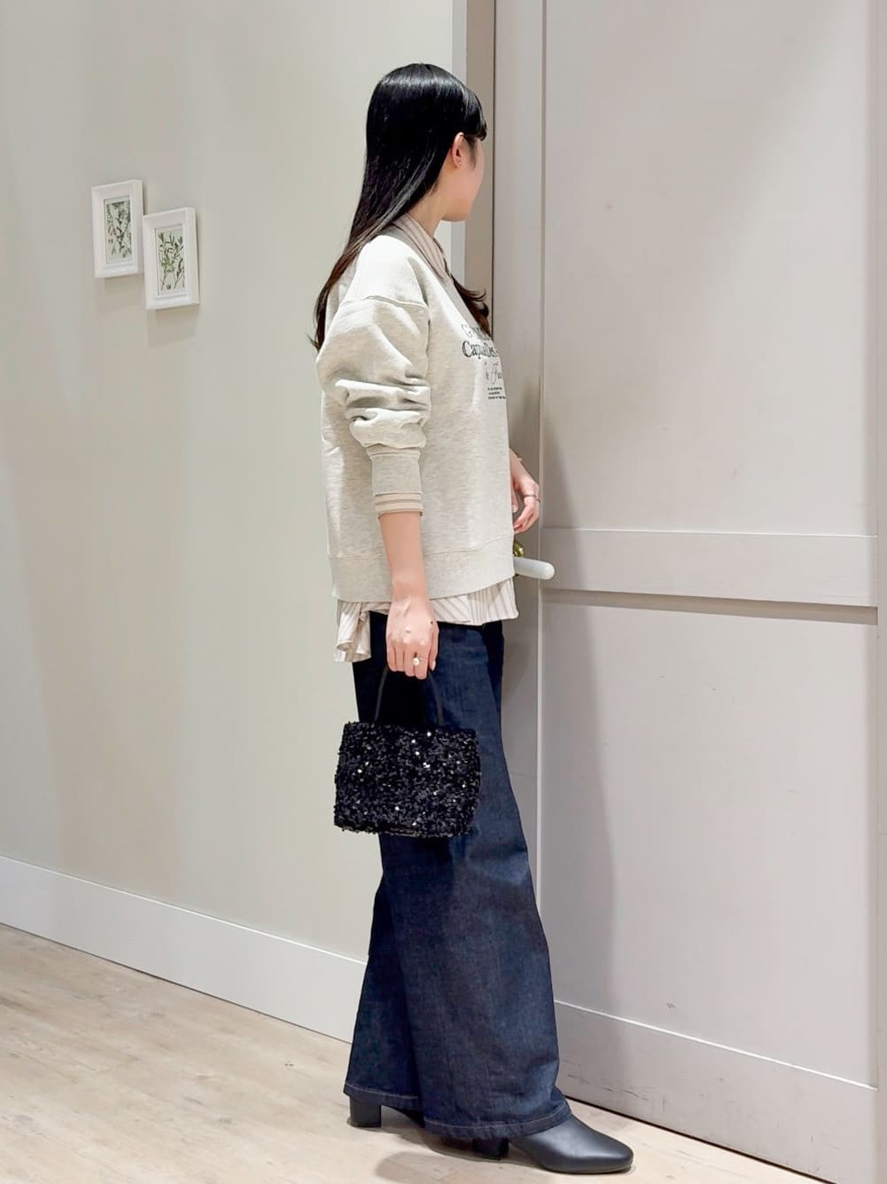 Mayuさんの「grove｜【SOMETHING&times;grove別注】LISAWIDE DENIM PANTS」を使ったコーディネート