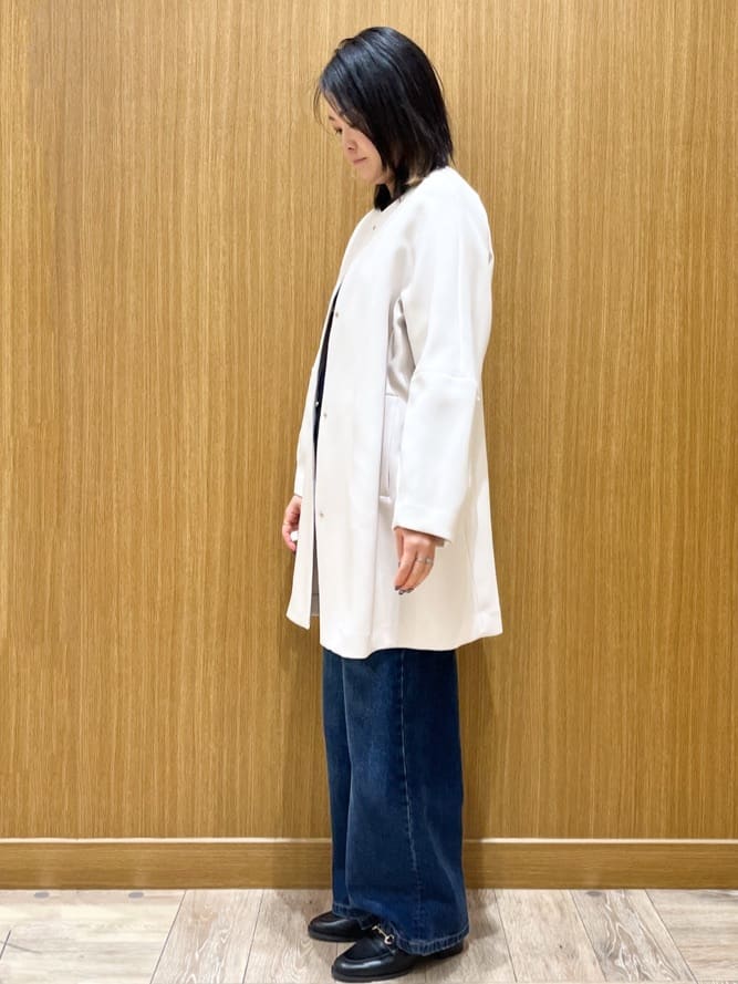 aさんの「OPAQUE.CLIP｜フォルムスリーブミドルコート【洗濯機OK】」を使ったコーディネート