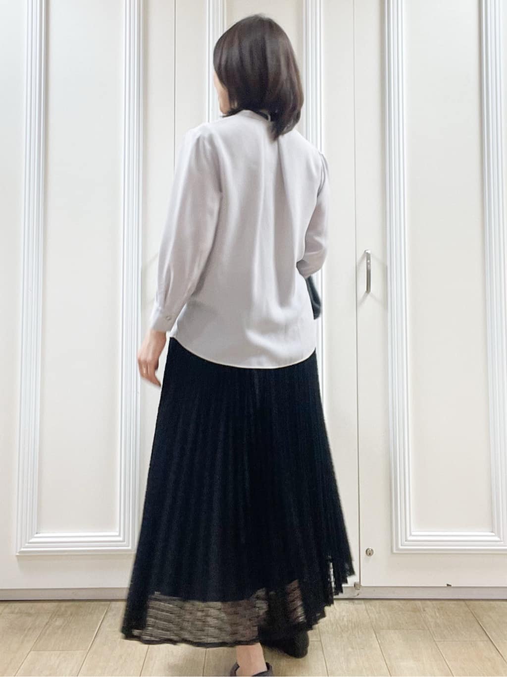 めいさんの「Reflect｜【イージーケア】サークルダイヤ柄レースプリーツスカート」を使ったコーディネート