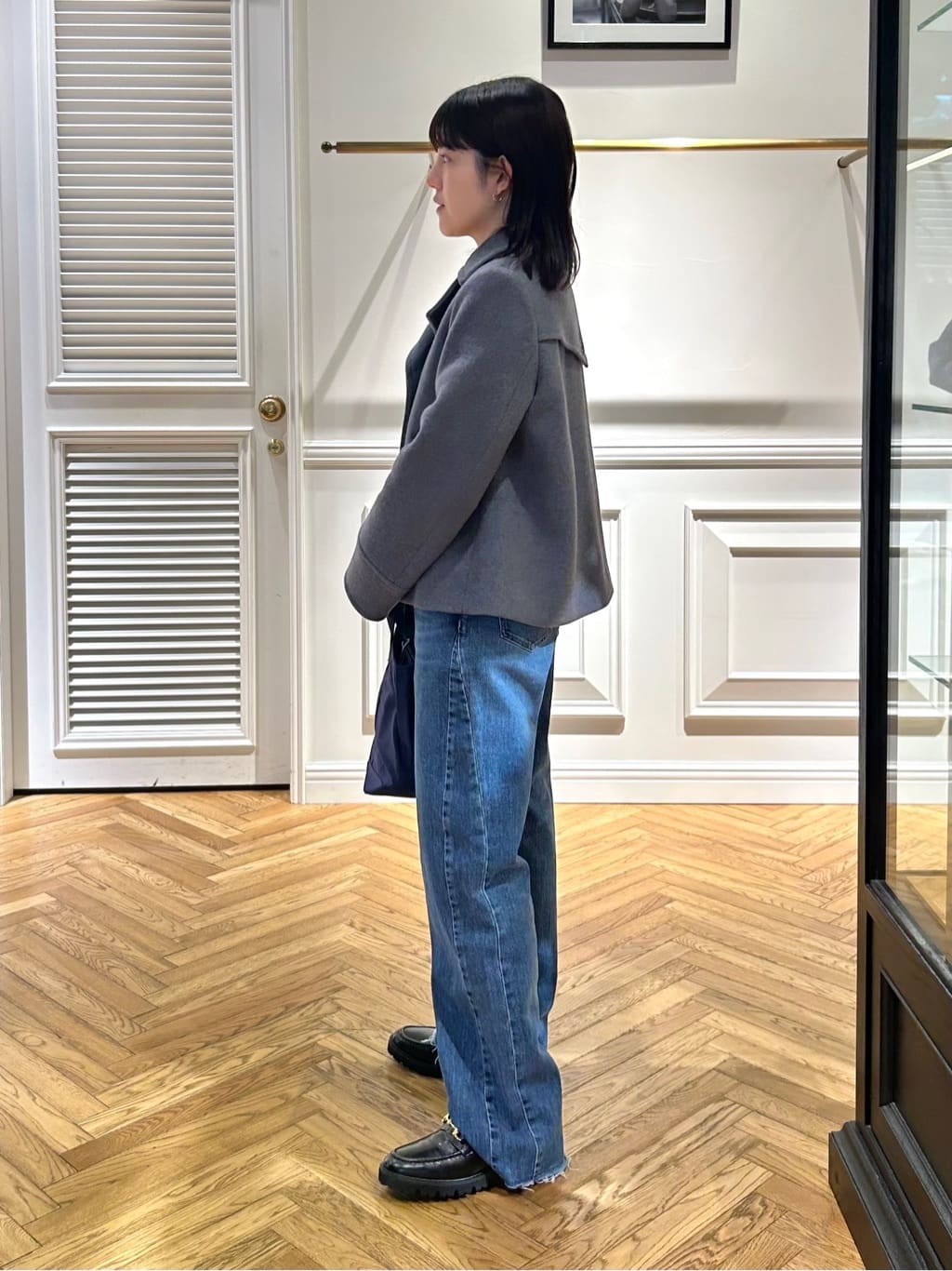 cocoさんの「DRESSTERIOR｜◆ウォッシャブルコットンカシミヤプルオーバーニット」を使ったコーディネート