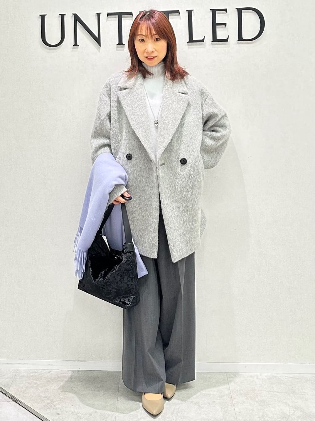 Miwaさんの「UNTITLED｜【8色展開/洗える】ウールカシミヤ ハイネックニット」を使ったコーディネート