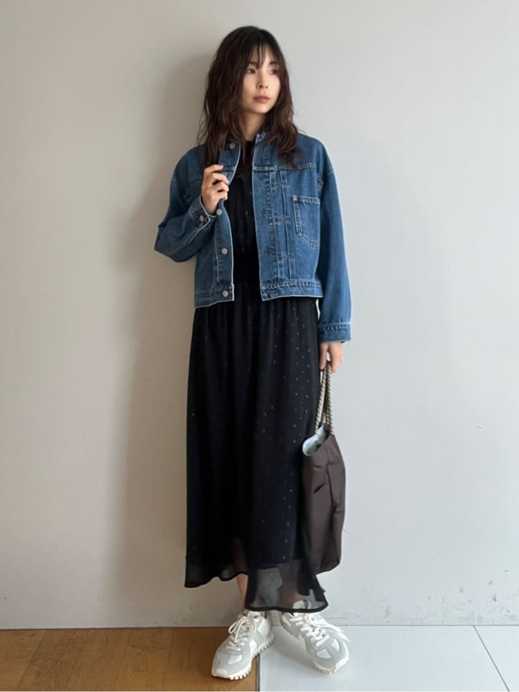 misaさんの「DRESSTERIOR｜【ウォッシャブル/きれいめ】フィルムドット シアードレス」を使ったコーディネート